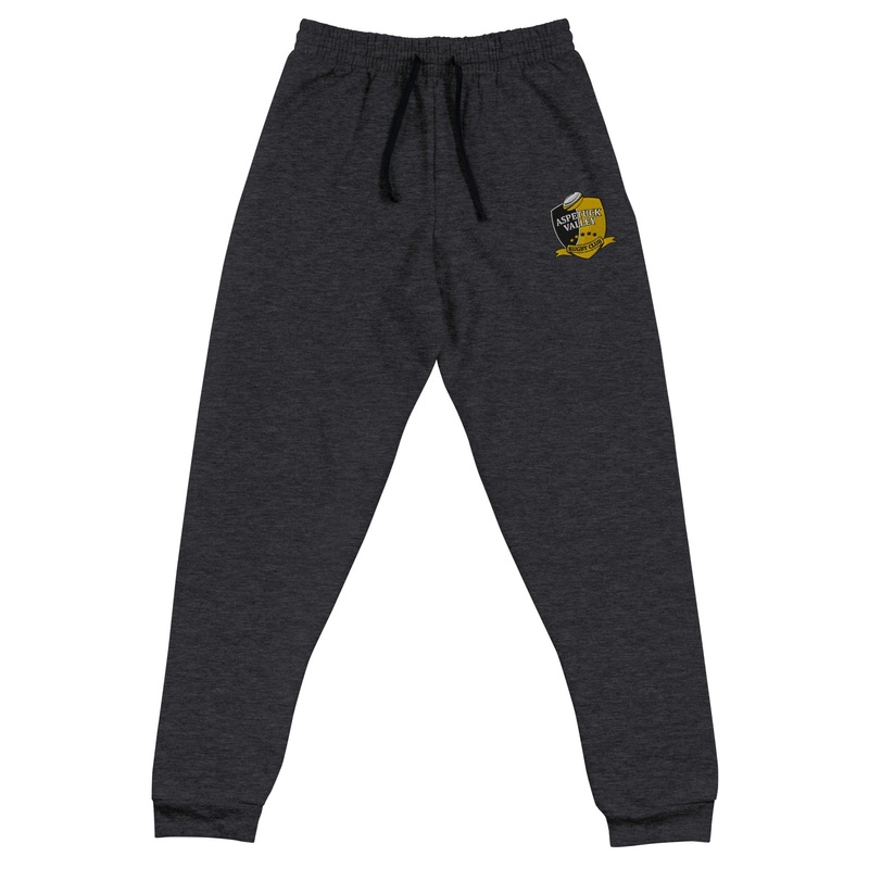 Aspetuck Valley Rugby Jogger Sweatpants Black Heather S
