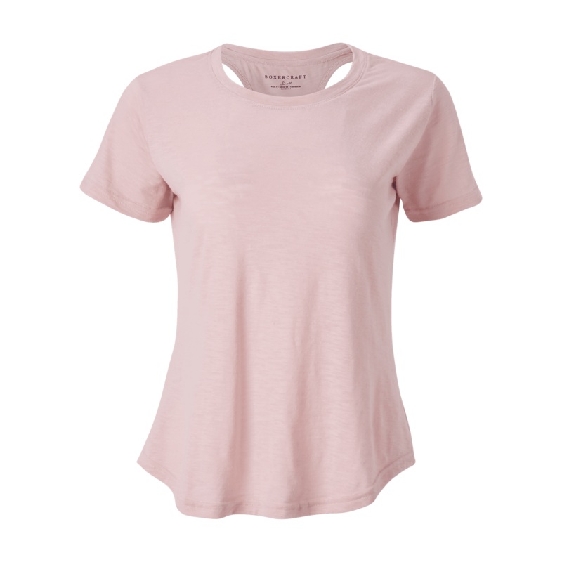 Boxercraft Women’s Cut It Out Tee Blush XXS