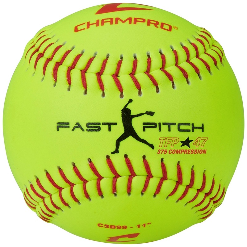 Champro 11″ Leather Blemished Fastpitch Softballs