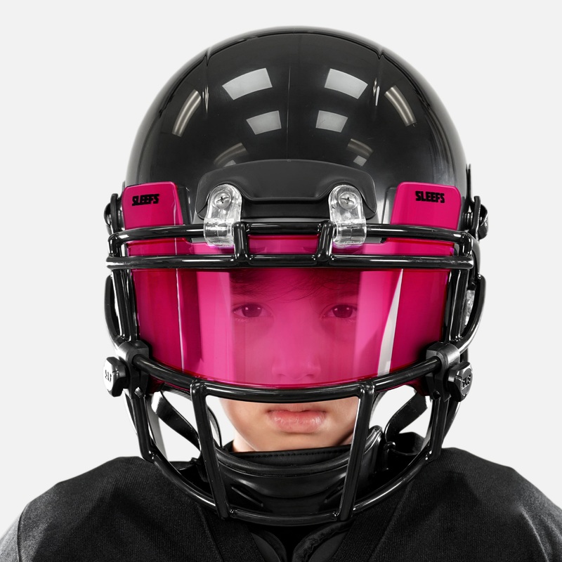 Hue Pink Clear Helmet Eye-Shield Visor for Kids Pink
