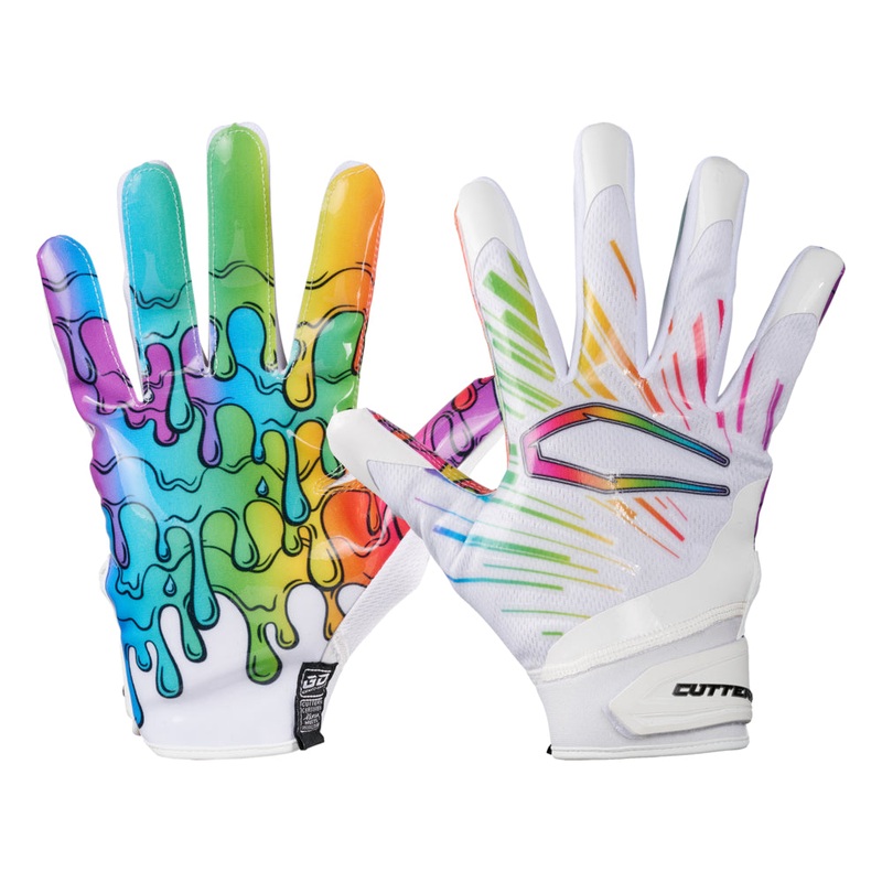 Multi Drip Game Day Pro Limited-Edition Receiver Gloves Multi Drip Youth-XS