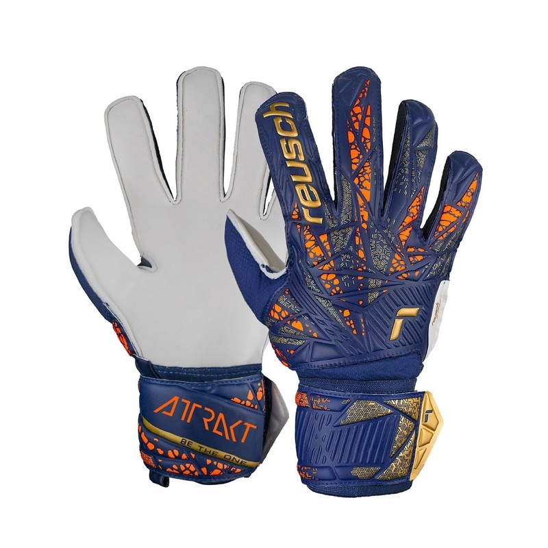 Reusch Attrakt Solid 10 Prem Blu /gld