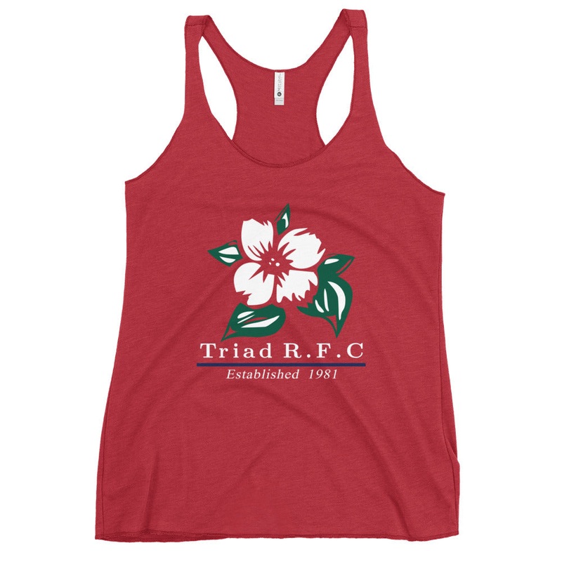 Triad RFC Women’s Racerback Tank Vintage Red Women’s X-Small