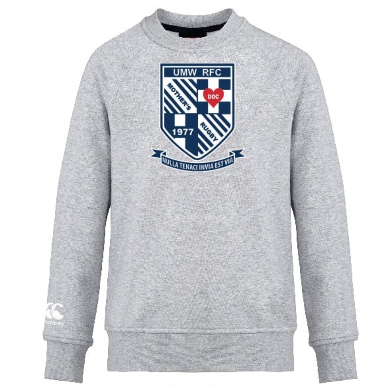 University of Mary Washington Club Crew Sweatshirt by Canterbury XS Grey