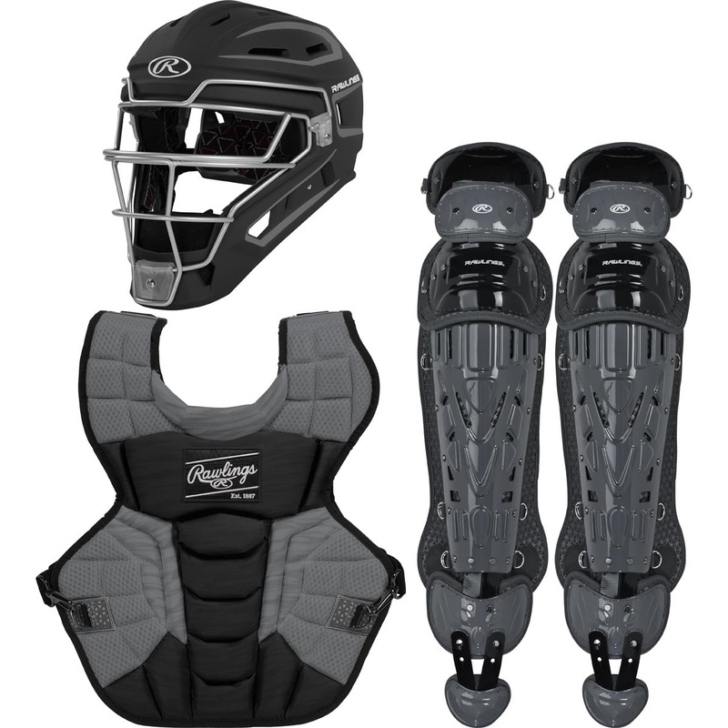 Rawlings Intermediate VELO 2.0 Catcher Set BLACK | GRAPHITE