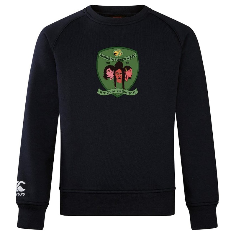 Augusta Furies Club Crew Sweatshirt by Canterbury XS Black