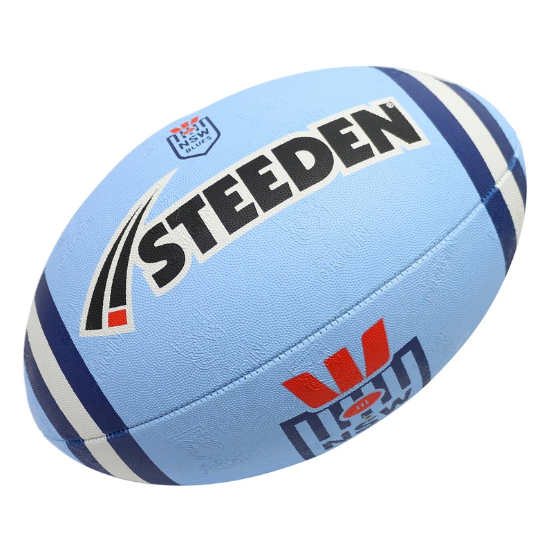 Steeden State of Origin Blues Rugby League Ball Blue 5