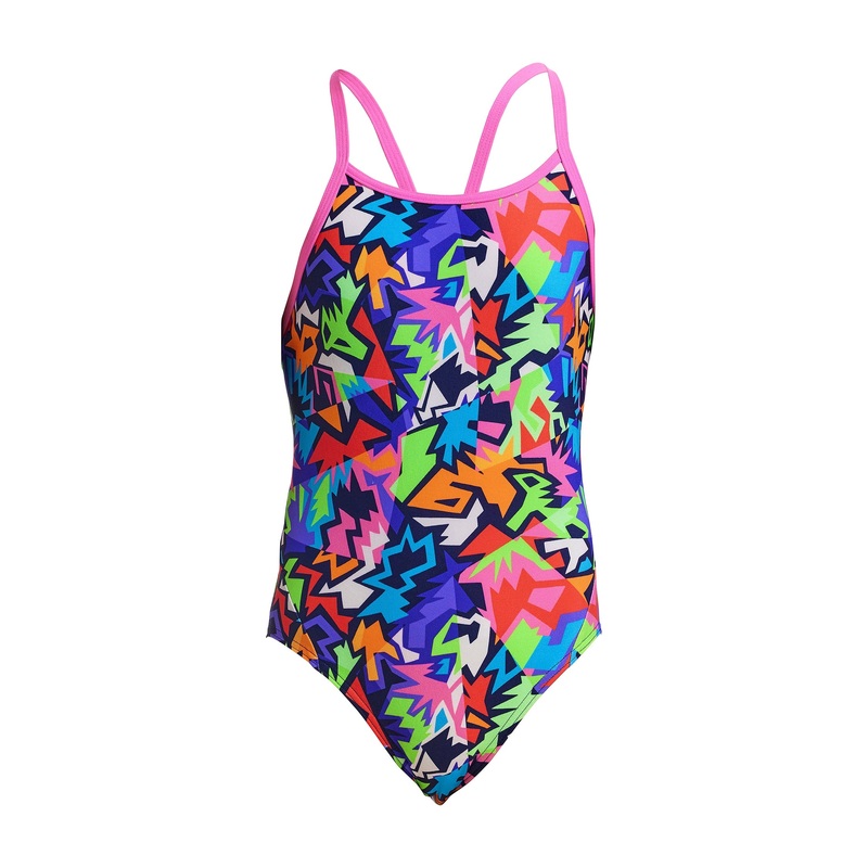 Funkita Girls Diamond Back One Piece – Sharp Edges 8