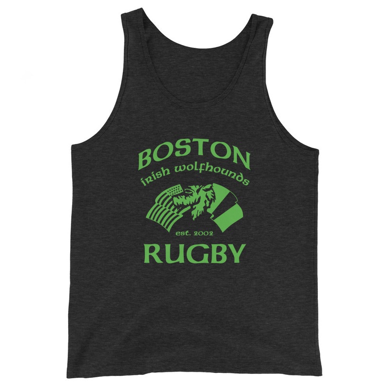 Boston Irish Wolfhounds YRFC Social Tank Top Charcoal-Black Triblend XS