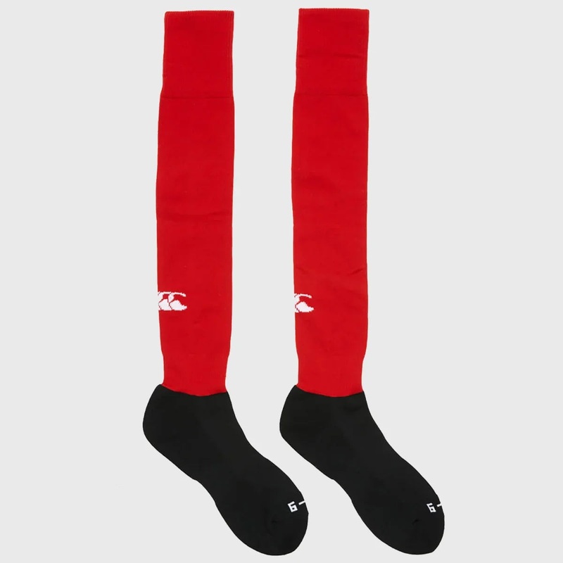Canterbury Club Rugby Socks Red X-Small (KIDS 9-11.5)