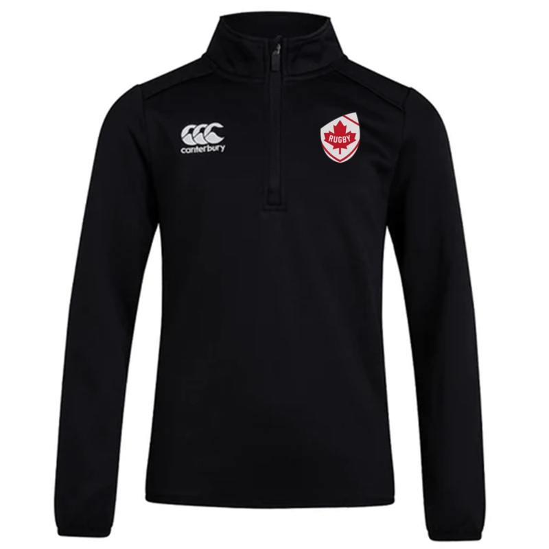 Canada Club Shield 1/4 Zip Training Top XS Black