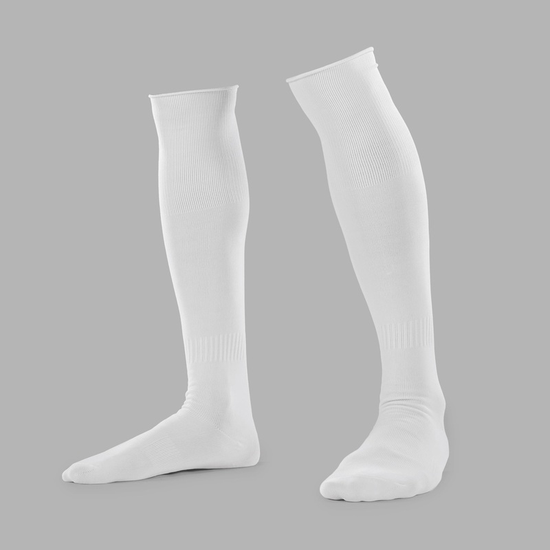 White Over The Knee Sport Socks White
