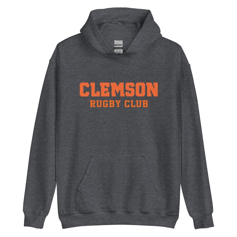 Clemson Rugby Club Heavy Blend Hoodie Dark Heather S