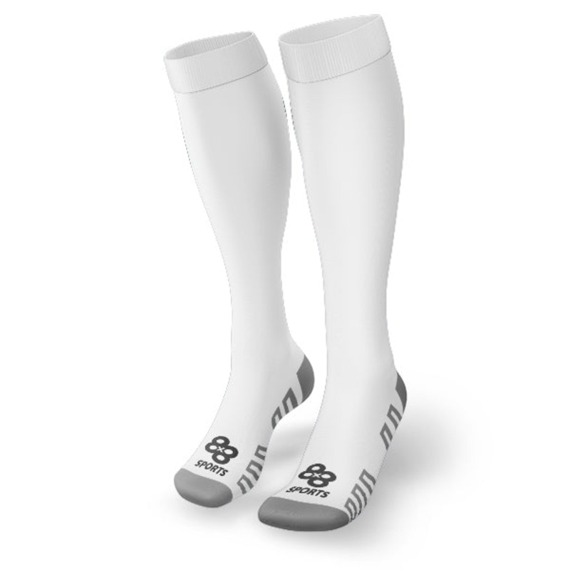 Elite Rugby Socks – White Medium (6-9)