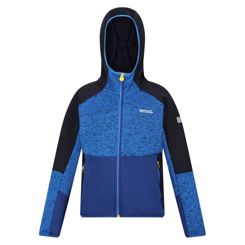 Regatta Regular Fit Hooded Neck Long Sleeve Sweatshirt 7-8Y StrngBlu/Nvy