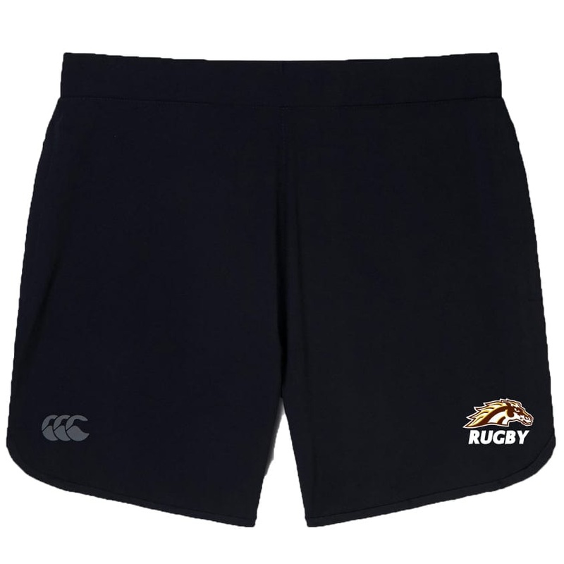 Western Michigan University Men’s Rugby Elite Woven Short by Canterbury XS Black