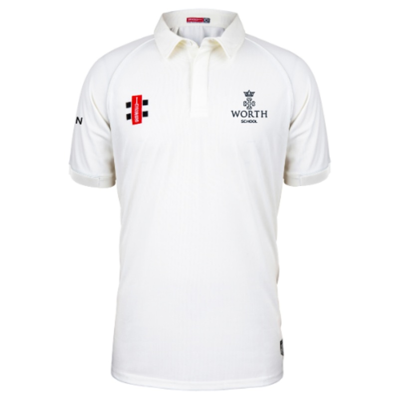 Worth School Adult’s Ivory Matrix V2 S/S Shirt-Senior (INITIALS OPTIONAL) Extra Small