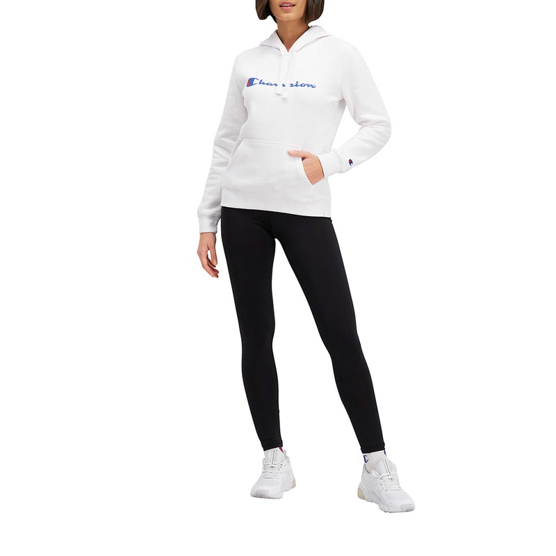 Champion Script Womens Hoodie White XS