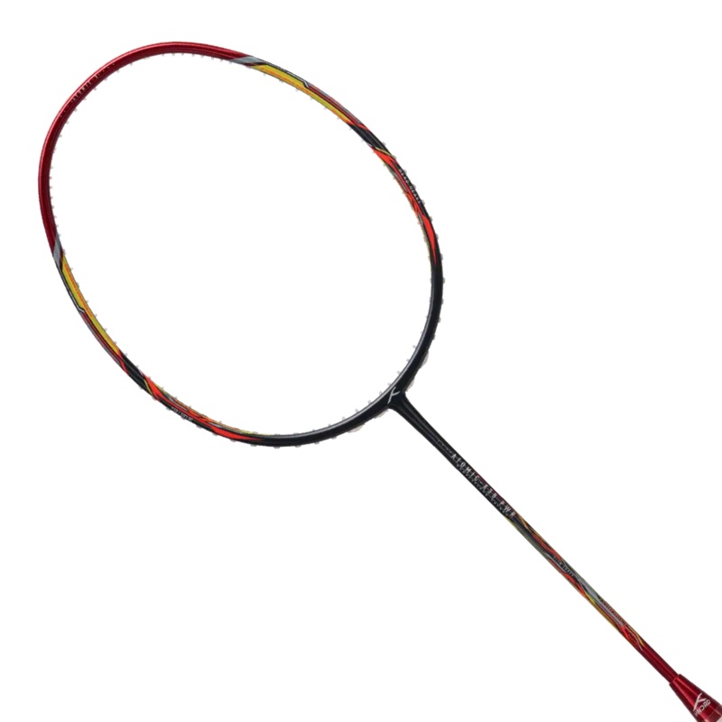 Hundred Atomic X 38 Power 3U Badminton Racket – Charcoal/Red Charcoal/Red 3U6