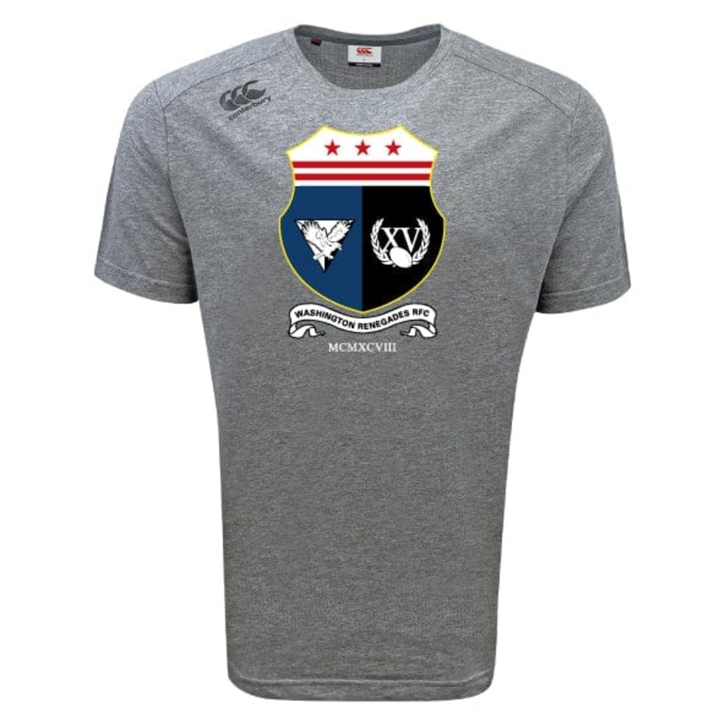 Washington Renegades Tempo Vapodri T-Shirt by Canterbury XS Grey