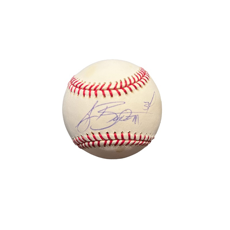 AJ Burnett Autographed Baseball – Player’s Closet Project