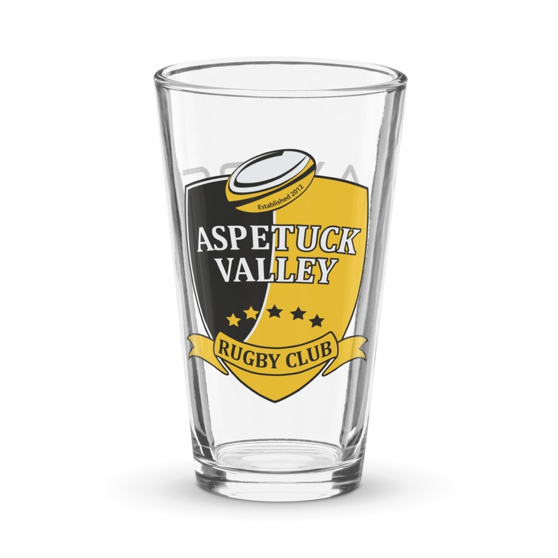 Aspetuck Valley Rugby Pint Glass 16 oz
