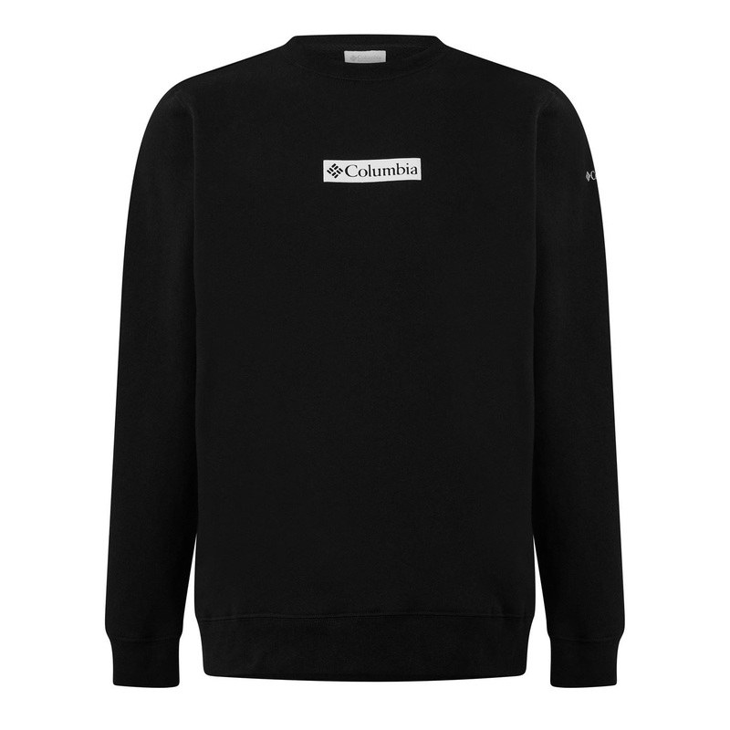 Columbia Trek Crew Neck Regular Fit Sweatshirt Medium Black