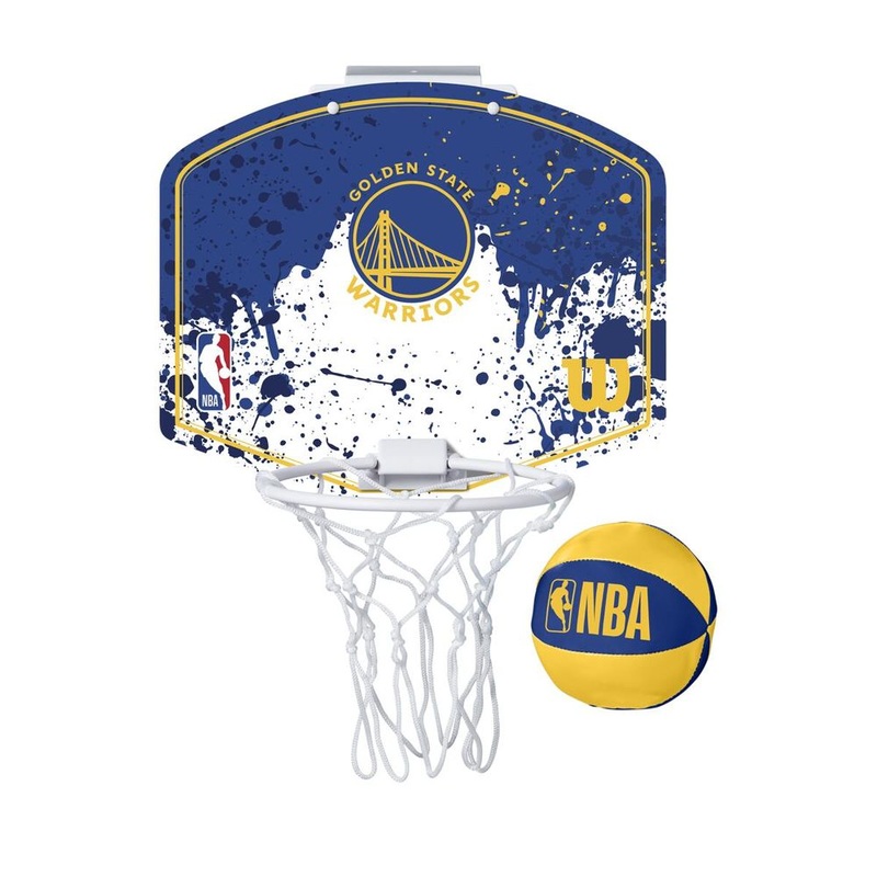 Wilson Team Mini Basketball Hoop – Golden State Warriors Blue One Size