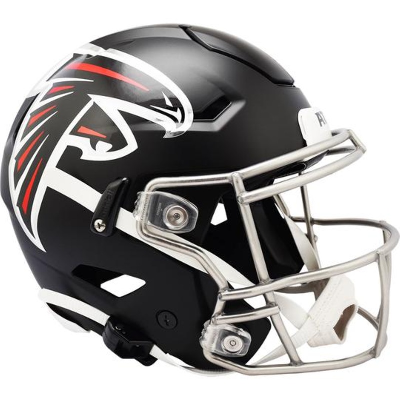 Atlanta Falcons Authentic SpeedFlex Helmet – Satin Nickel Mask