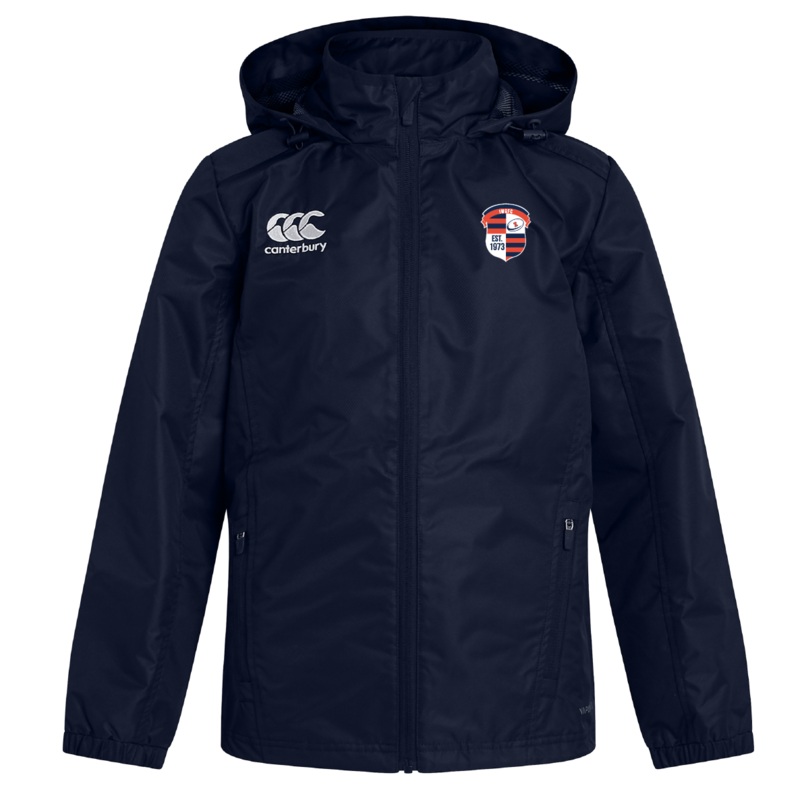 Illinois Womens RFC Club Vaposhield Full Zip Rain Jacket by Canterbury XS Navy
