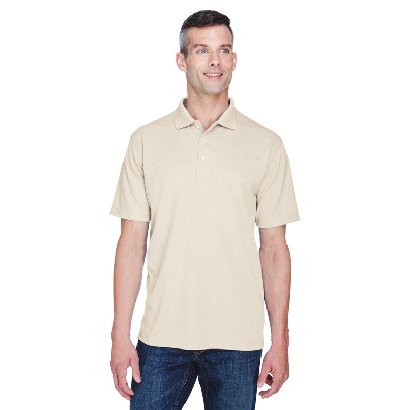 UltraClub Men’s Cool & Dry Stain-Release Performance Polo LIGHT GREEN S