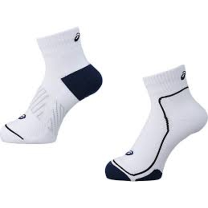 Asics 2 Pack Ankle Socks + WHITE BASE S