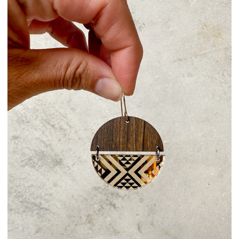 Split Taniko I Mirror Gold Earrings