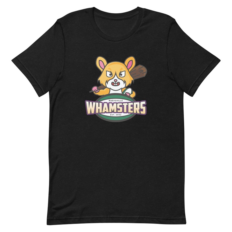 Whamsters Social T-Shirt Black Heather XS
