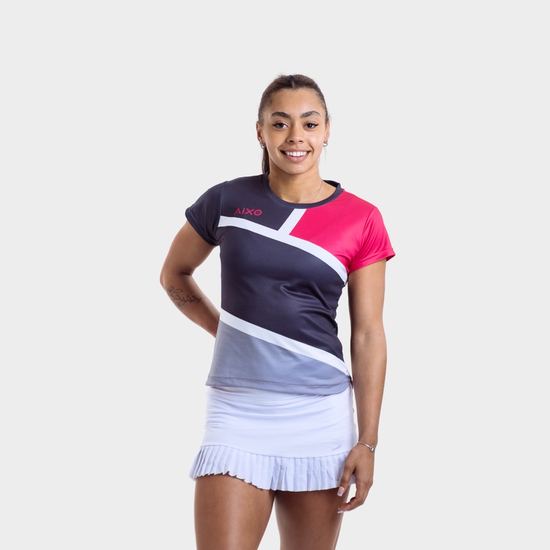 Aixo Court Womens T Shirt Graphite Graphite XS