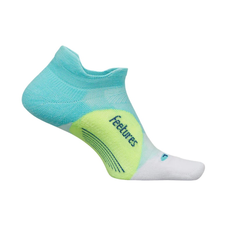 Feetures Elite Light Cushion No Show Tab – Aqua Surf Small (UK2-4H)