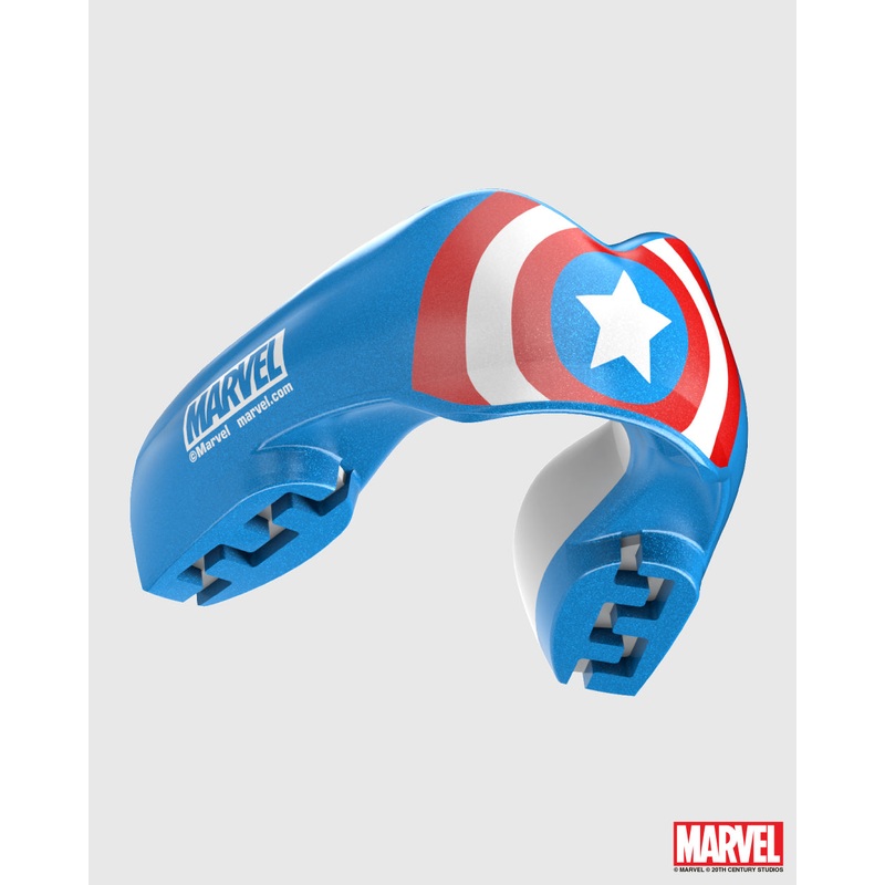SAFEJAWZ Marvel Ortho Captain America Mouthguard – Blue