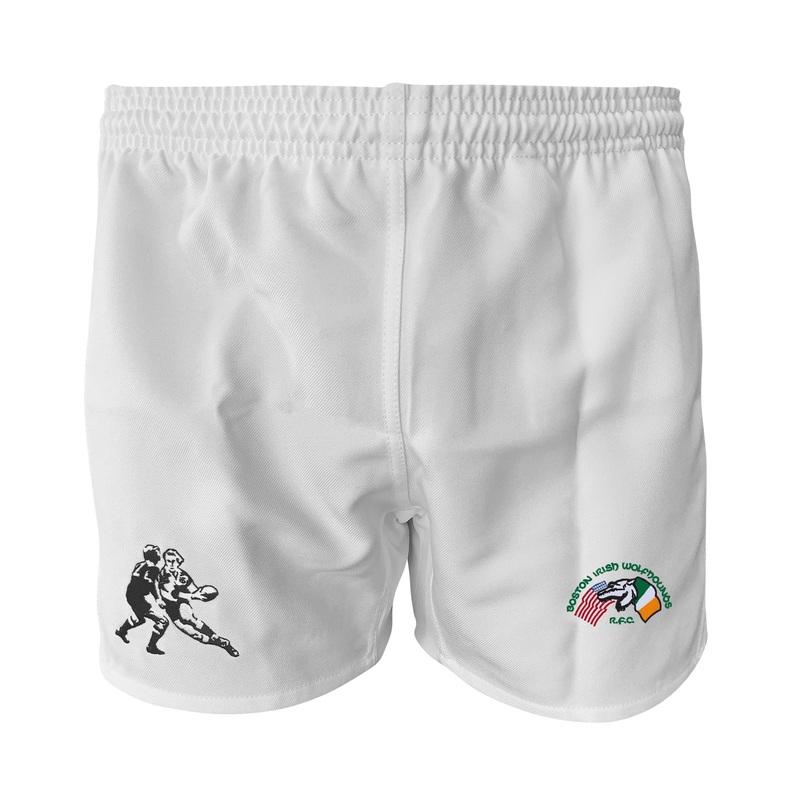 Boston Irish Wolfhounds YRFC RI Pro Power Shorts White 2XS/28