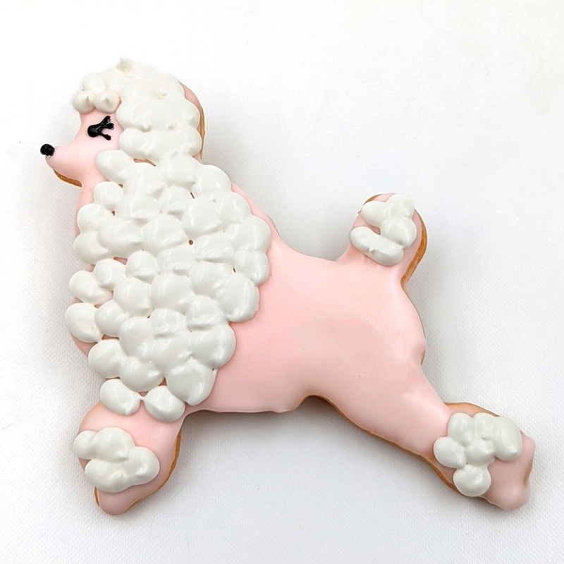 Pink Poodle Cookie