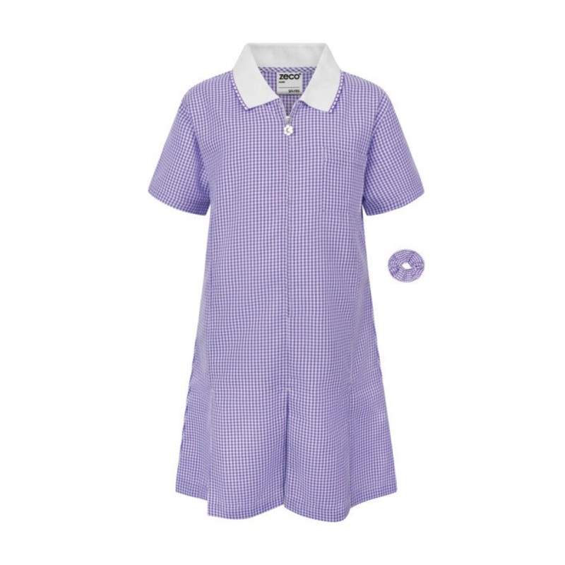 Zeco Gingham Dress (Purple) 3/4 Years PURPLE