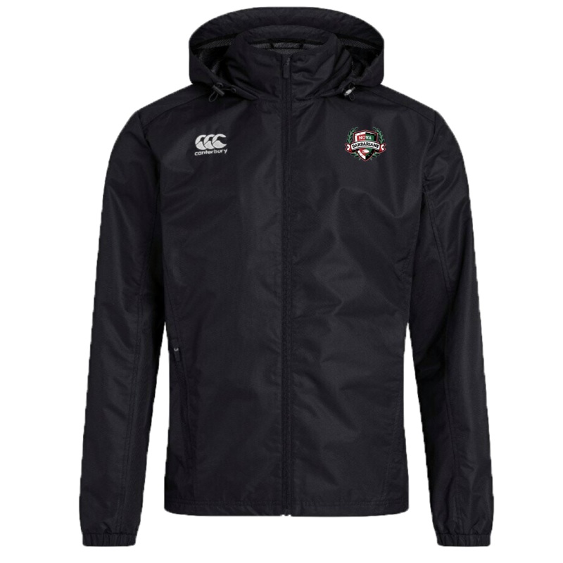 NOVA Barbarians Club Vaposhield Full Zip Rain Jacket by Canterbury XS Black