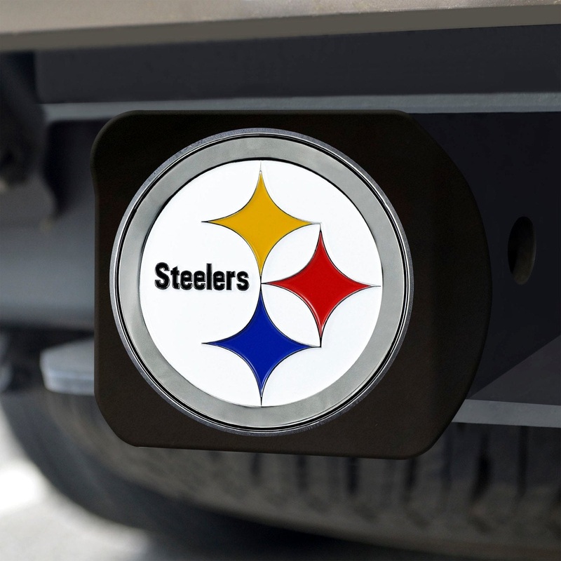 Fanmats Pittsburgh Steelers Black 3D Color Emblem Metal Hitch Cover