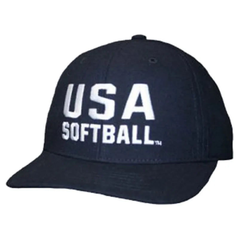USA Softball Richardson FLEX-FIT Stretch 6-Stitch Softball Umpire Hat SM (7 – 7-1/4) Navy