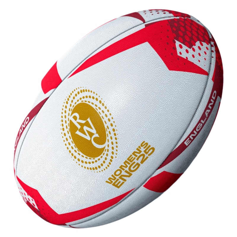 Women’s Rugby World Cup 25 England Team Ball by Gilbert 5 Red