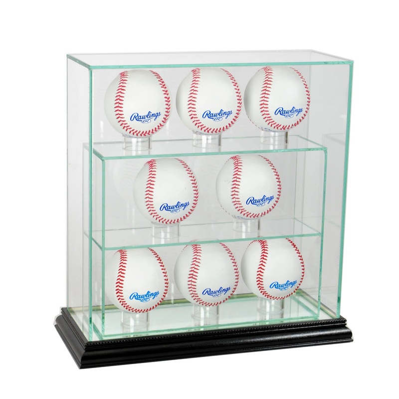 8 Ball Vertical Baseball Display Case