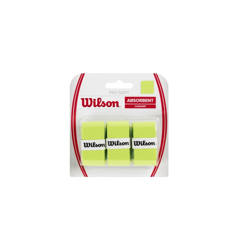 Wilson Pro Soft Overgrip 3 Pack – Lime LIME One Size