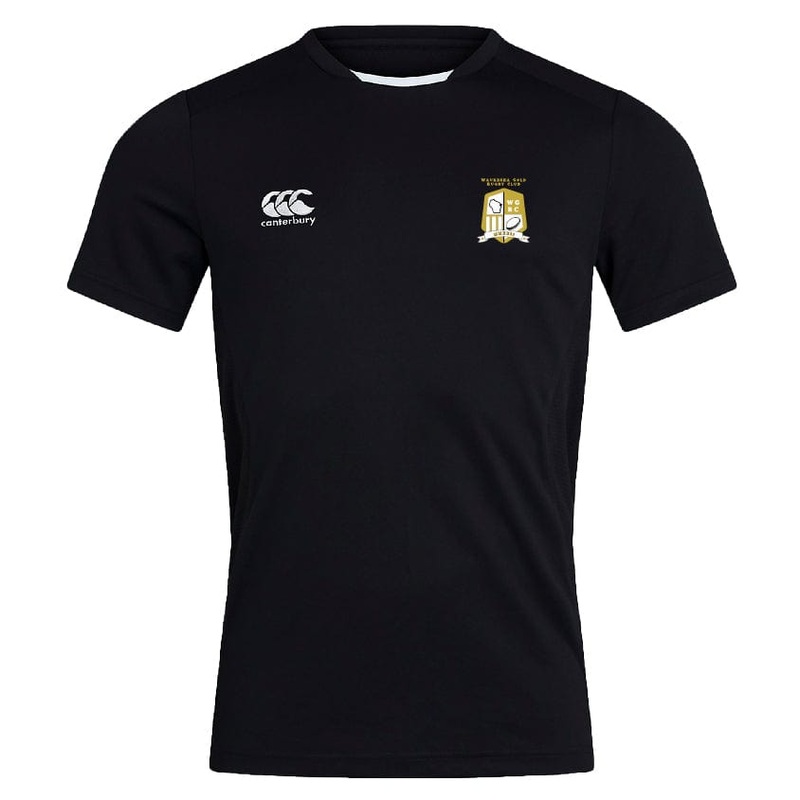 Waukesha Gold Rugby Club Dry Tee by Canterbury Y4 Black