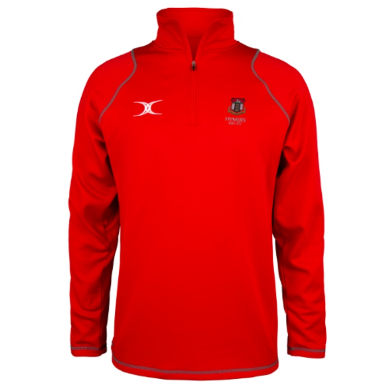 Hymers College Adult’s Red Quest Mens 1/4 Zip Fleece XS
