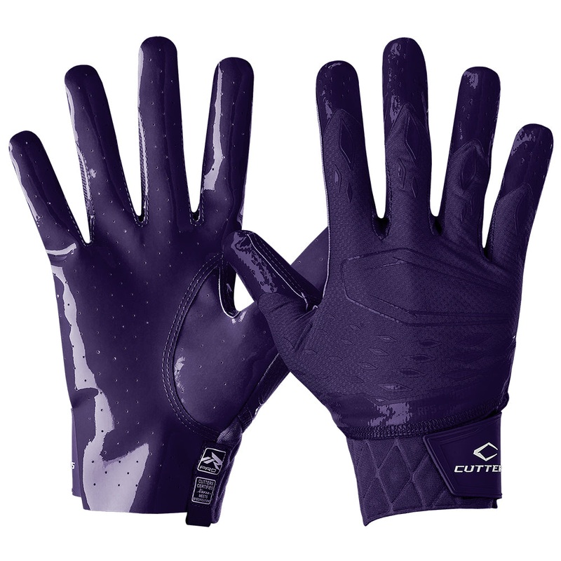 Rev Pro 5.0 Solid Receiver Gloves Purple Adult-S
