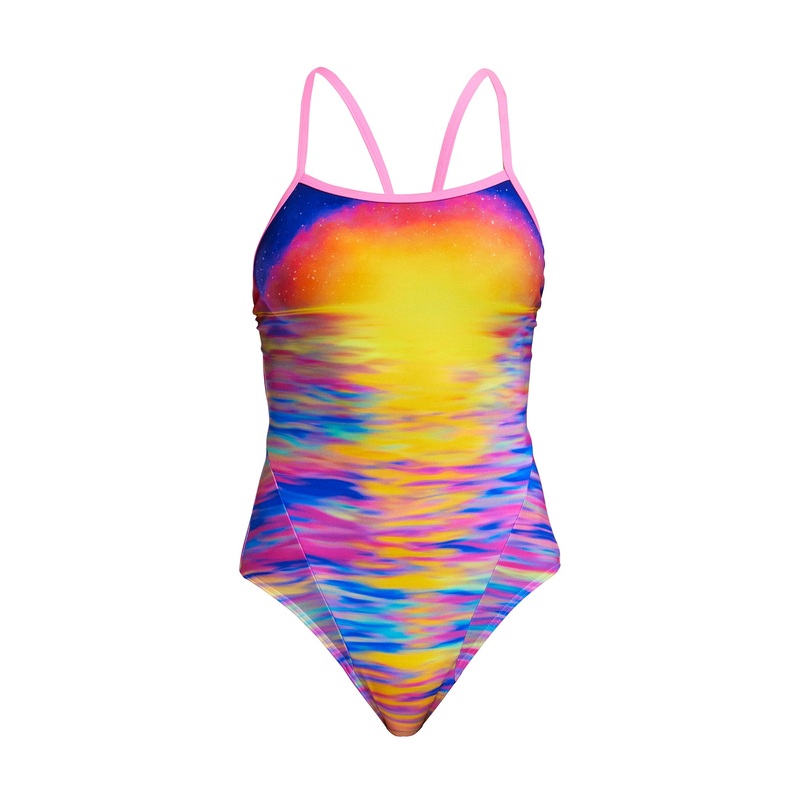 Funkita Ladies Single Strap One Piece – Darkinjung Sunset 10